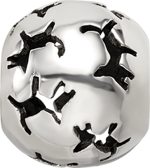 Sterling Silver Reflections Cutout Dog Bead