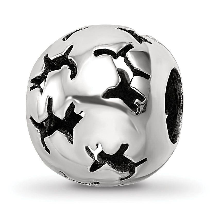 Sterling Silver Reflections Cutout Dog Bead