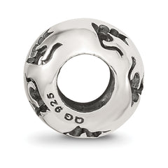 Sterling Silver Reflections Cutout Cat Bead