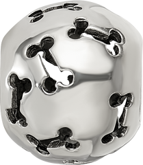 Sterling Silver Reflections Cutout Dog Bone Bead