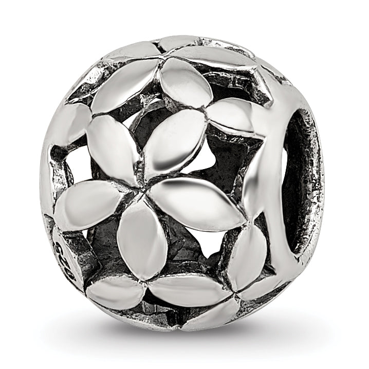 Sterling Silver Reflections Flower of Life Bead