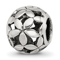 Sterling Silver Reflections Flower of Life Bead