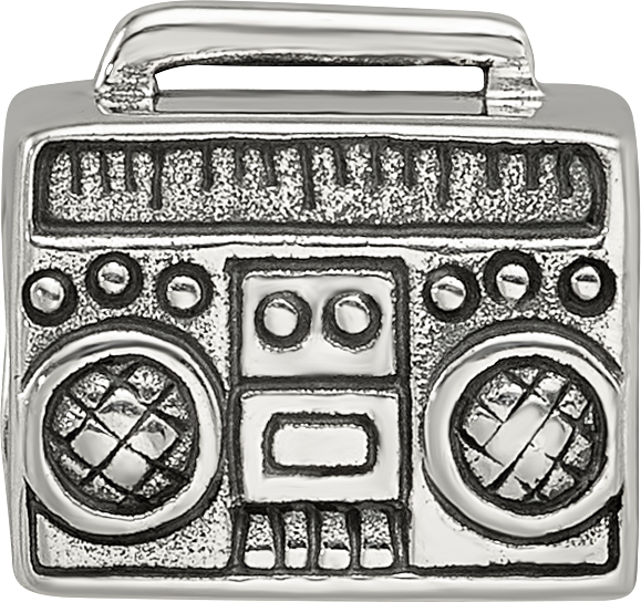 Sterling Silver Reflections Boombox Bead