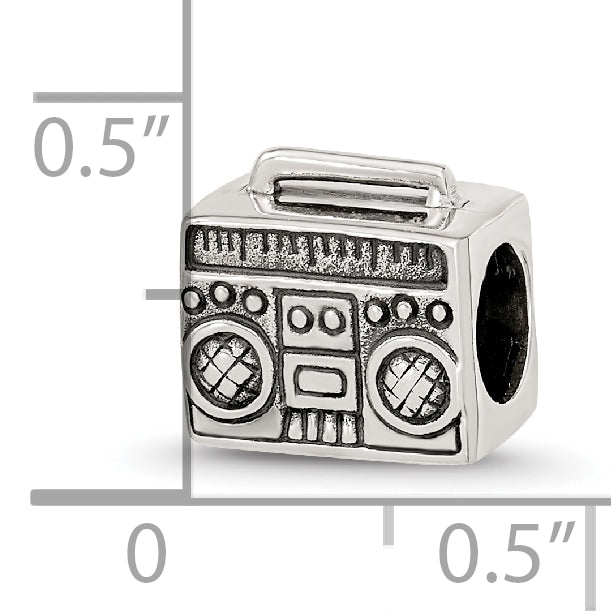 Sterling Silver Reflections Boombox Bead