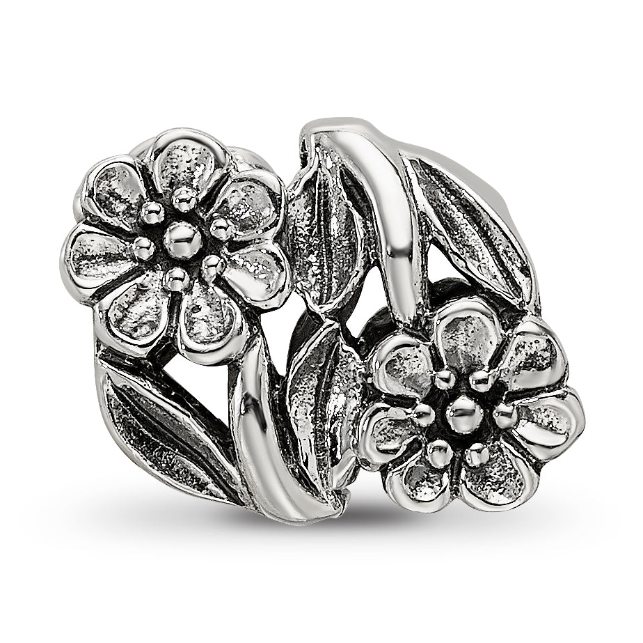 Sterling Silver Reflections Flowers Bead