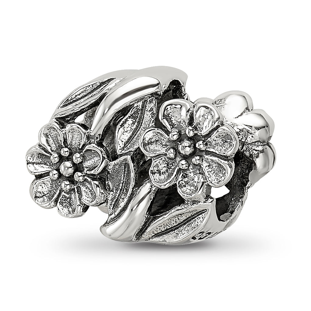 Sterling Silver Reflections Flowers Bead