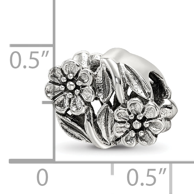 Sterling Silver Reflections Flowers Bead