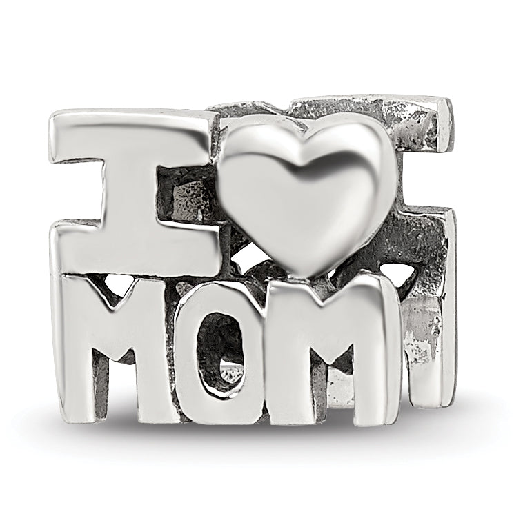 Sterling Silver Reflections I HEART MOM Bead