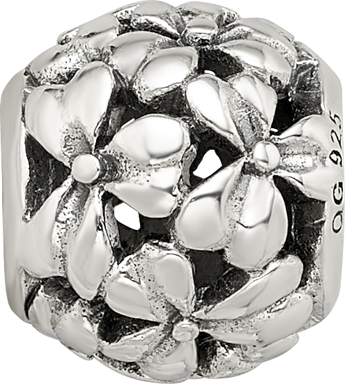 Sterling Silver Reflections Filigree Flower Bead