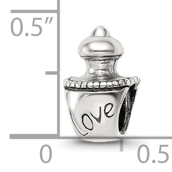 Sterling Silver Reflections Love Perfume Bottle Bead