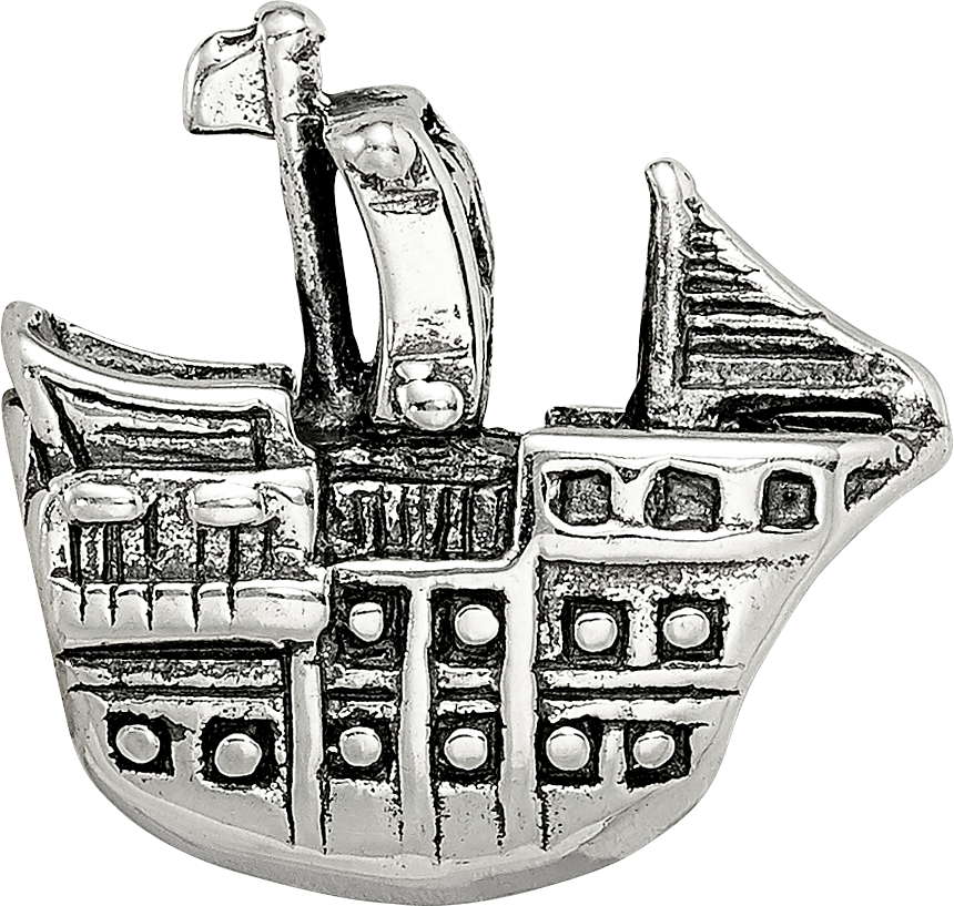 Sterling Silver Reflections Pirate Ship Bead