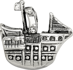 Sterling Silver Reflections Pirate Ship Bead