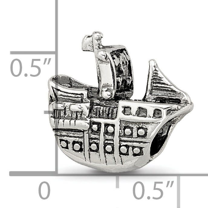 Sterling Silver Reflections Pirate Ship Bead