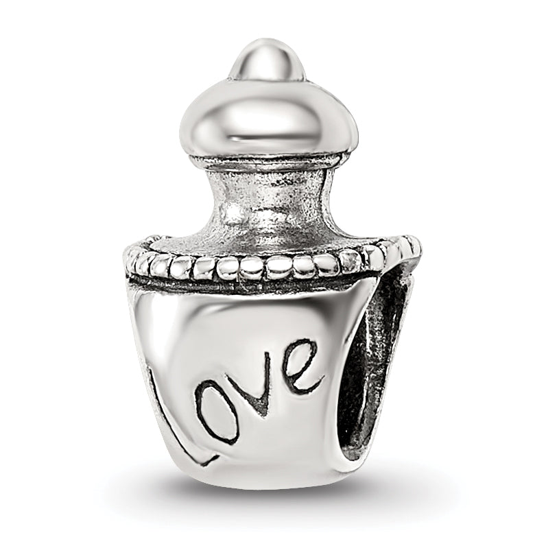 Sterling Silver Reflections Love Perfume Bottle Bead