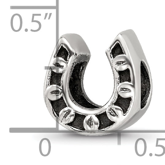 Sterling Silver Reflections Horseshoe Bead