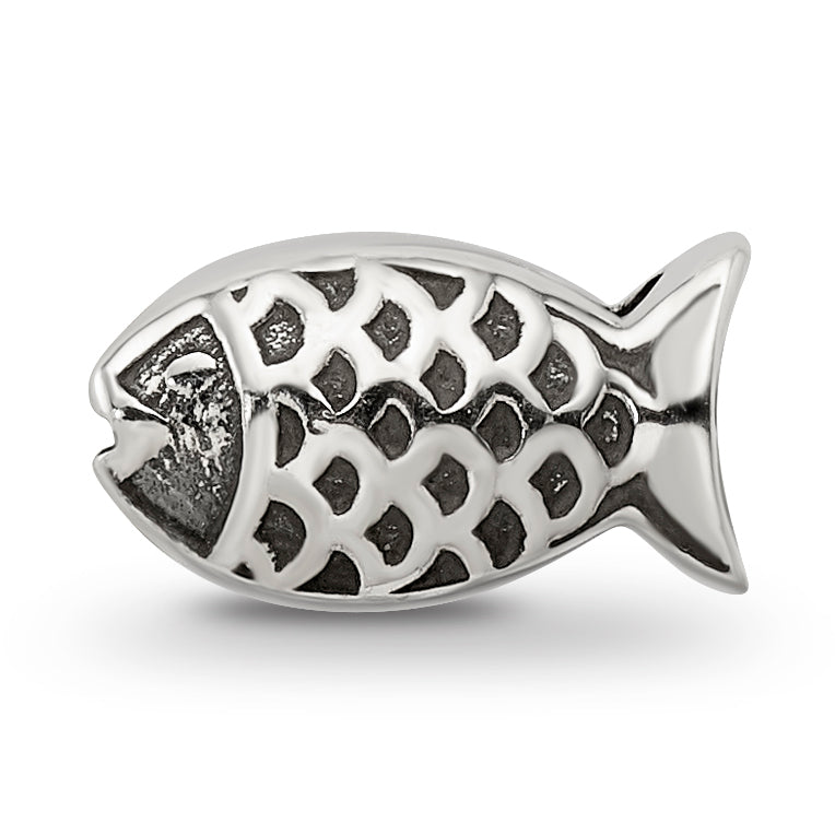 Sterling Silver Reflections Fish Bead