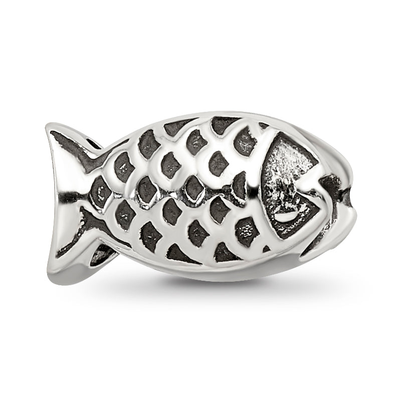 Sterling Silver Reflections Fish Bead