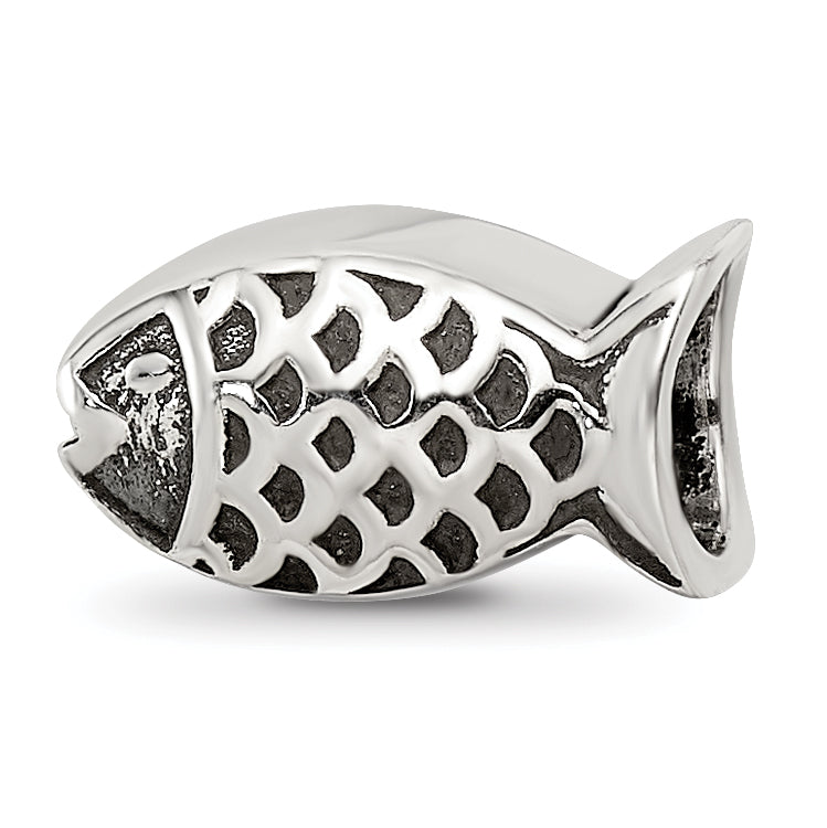 Sterling Silver Reflections Fish Bead