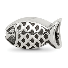 Sterling Silver Reflections Fish Bead