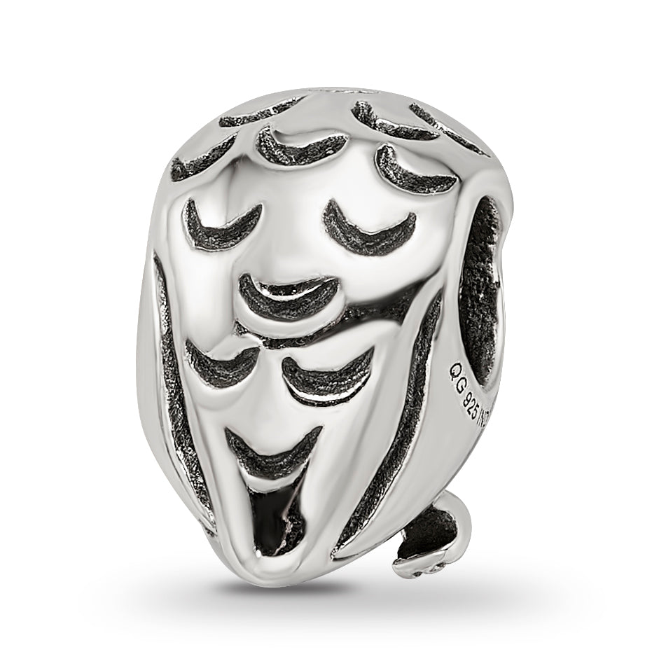 Sterling Silver Reflections Owl Bead