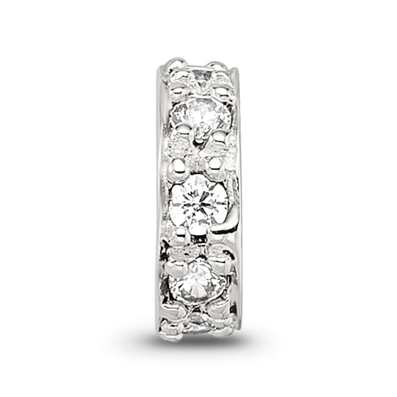 Sterling Silver Reflections CZ Spacer Bead