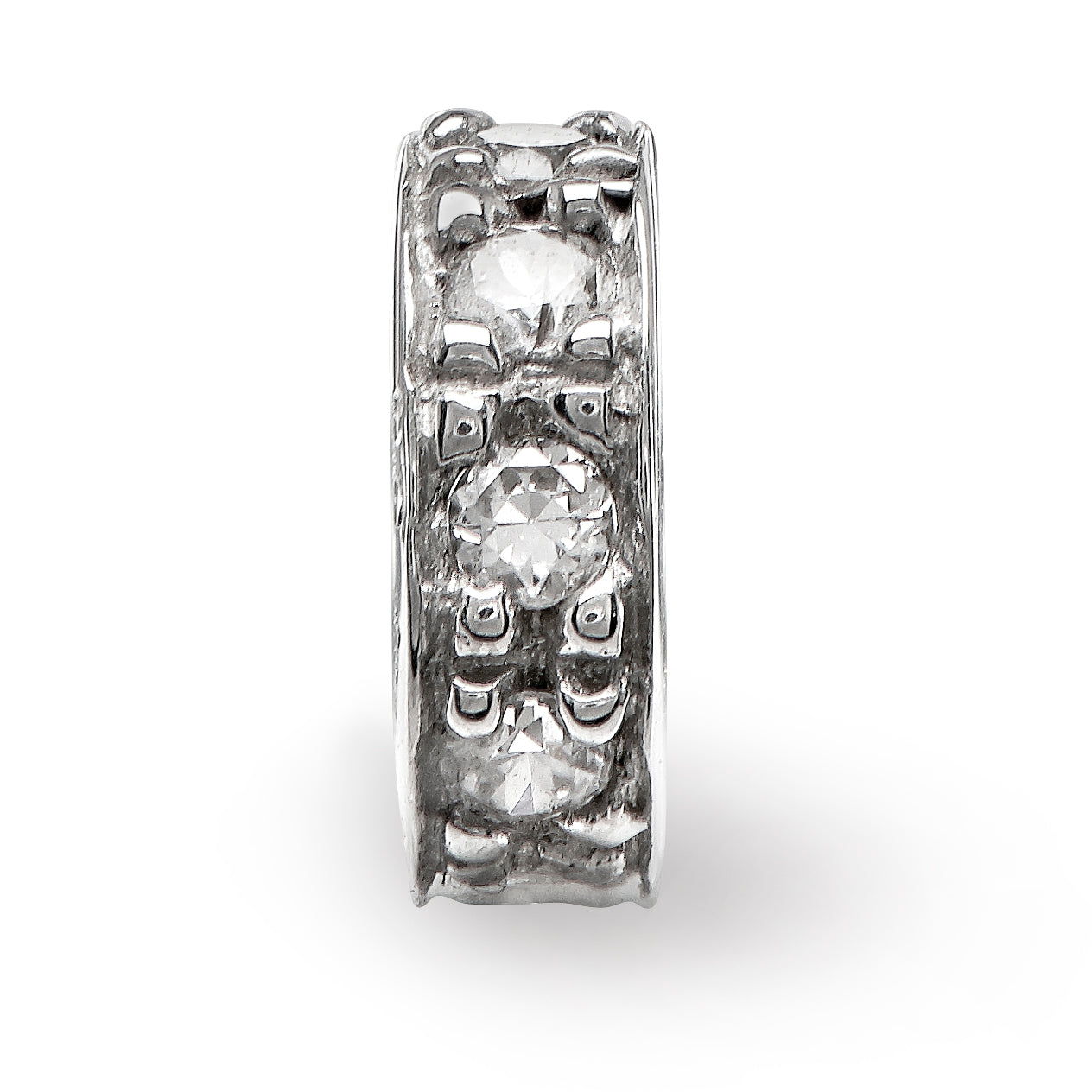 Sterling Silver Reflections CZ Spacer Bead