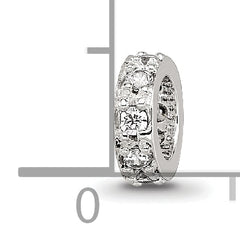 Sterling Silver Reflections CZ Spacer Bead