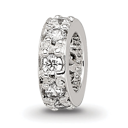 Sterling Silver Reflections CZ Spacer Bead