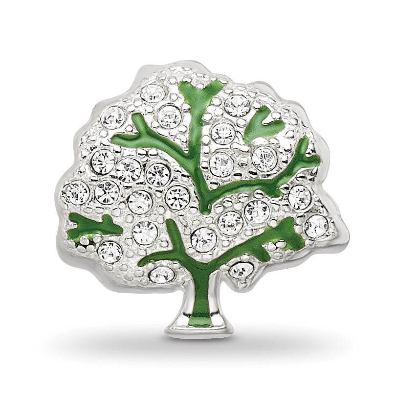 Sterling Silver Reflections Crystal Tree Bead