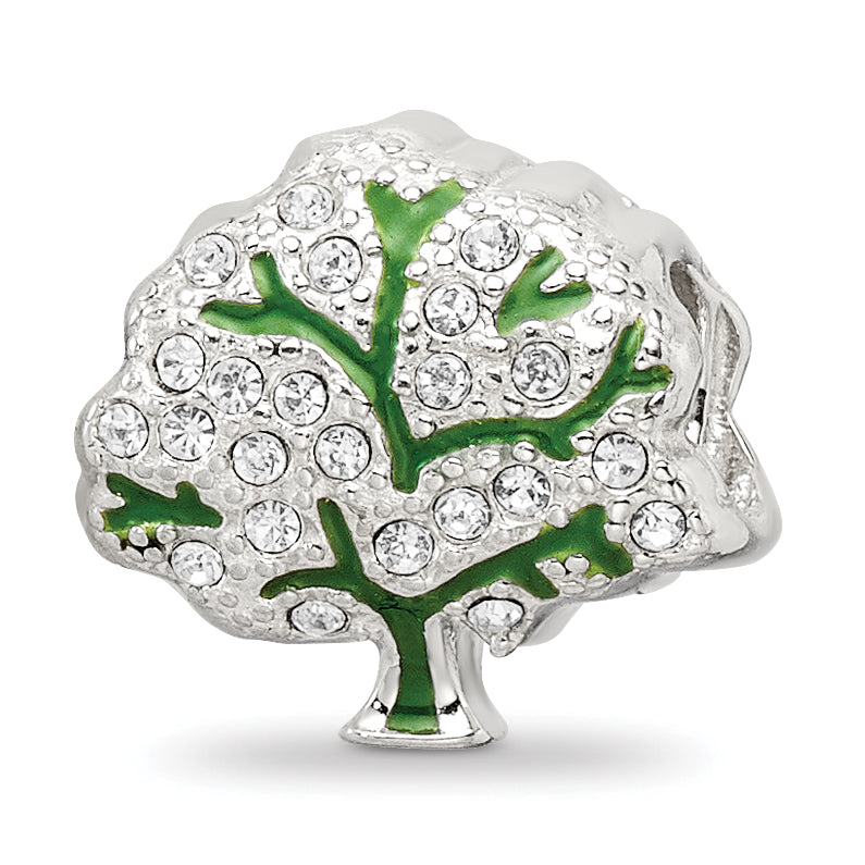 Sterling Silver Reflections Crystal Tree Bead