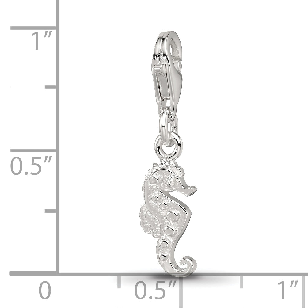 Sterling Silver Reflections Seahorse Charm