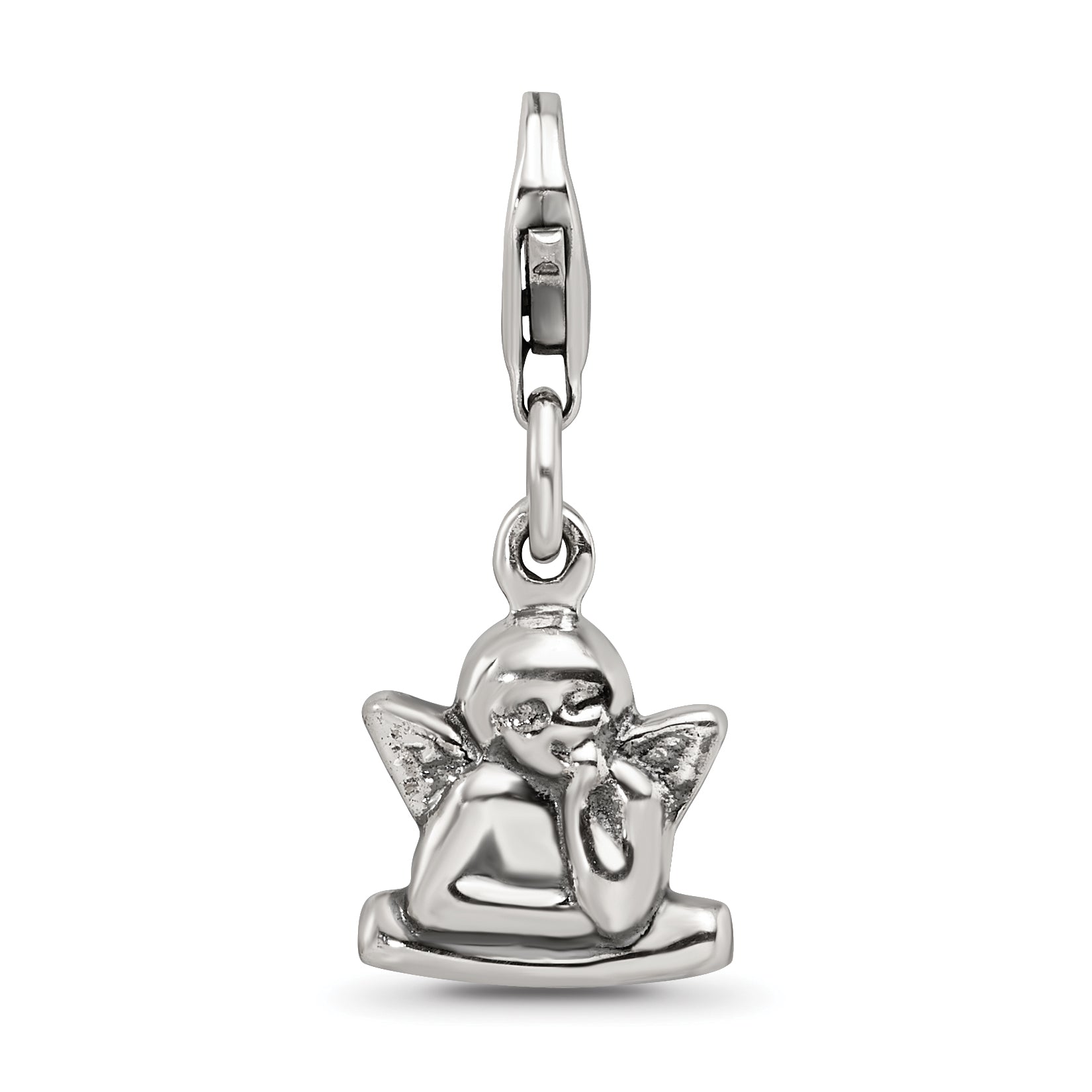 Sterling Silver Reflections Antiqued Ornate Charm