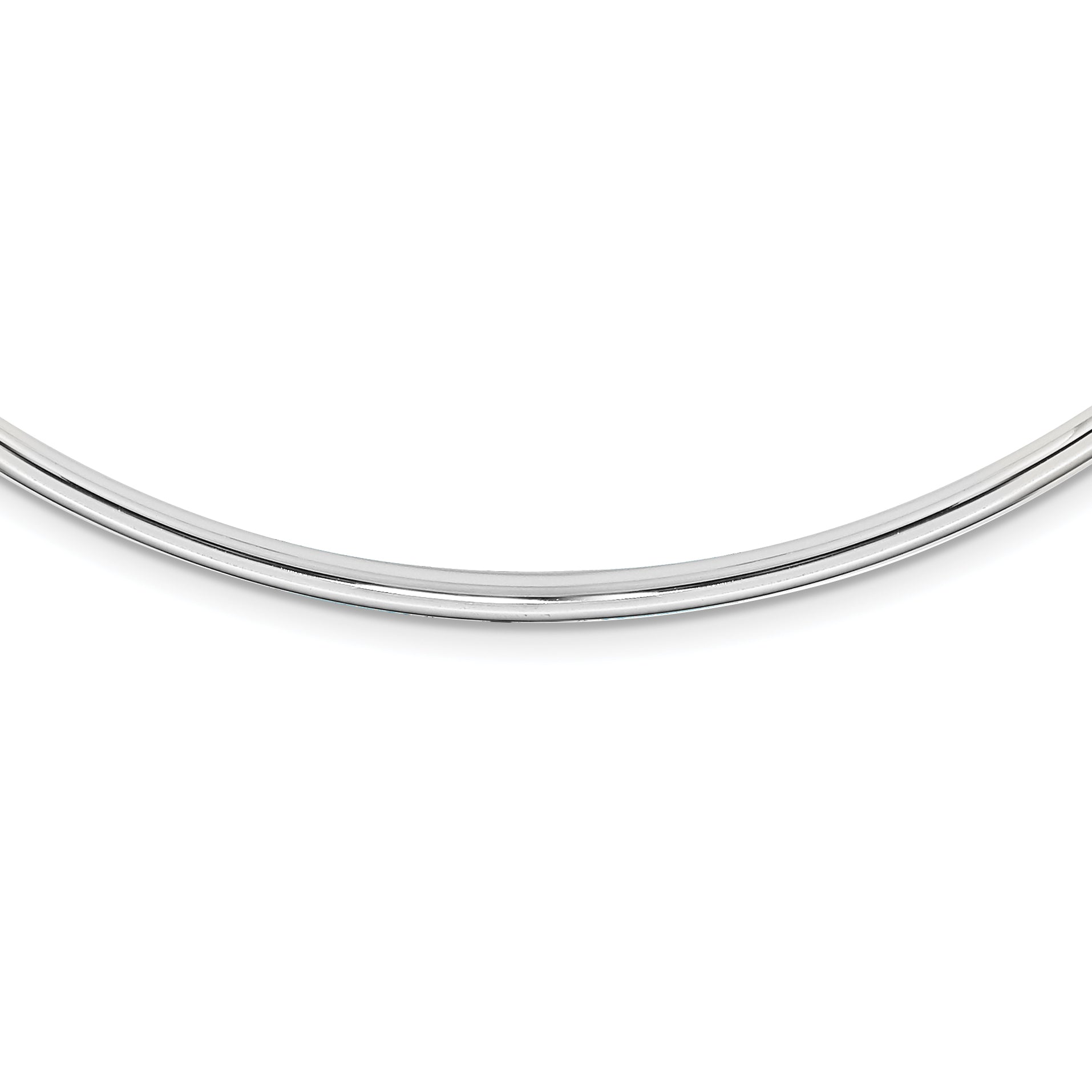 Sterling Silver Reflections Rhodium-plated Choker/Cuff Necklace