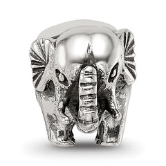 Sterling Silver Reflections Antiqued Elephant Bead