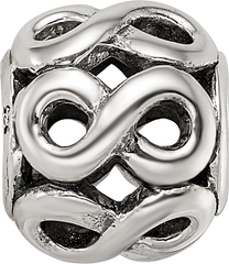 Sterling Silver Reflections Infinity Symbol Bead