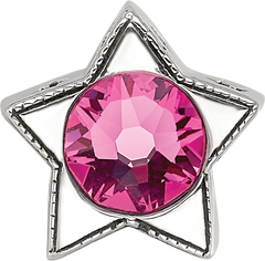 Sterling Silver Reflections Preciosa Crystal Oct. Birthstone Star Bead