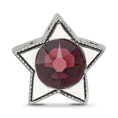 Sterling Silver Reflections Preciosa Crystal June Birthstone Star Bead