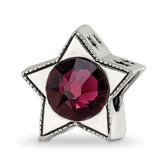 Sterling Silver Reflections Preciosa Crystal June Birthstone Star Bead