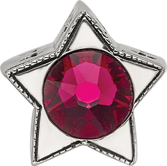 Sterling Silver Reflections Preciosa Crystal July Birthstone Star Bead