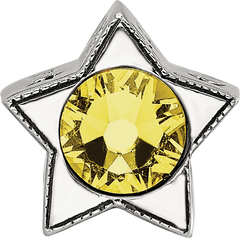 Sterling Silver Reflections Preciosa Crystal November Birthstone Star Bead