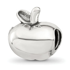 Sterling Silver Reflections Polished Apple Bead