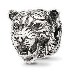 Sterling Silver Reflections Antiqued Tiger Hinged Bead