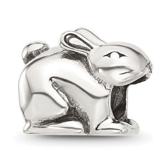 Sterling Silver Reflections Antiqued Rabbit Bead