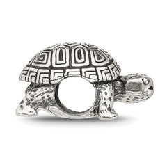 Sterling Silver Reflections Antiqued Turtle Bead