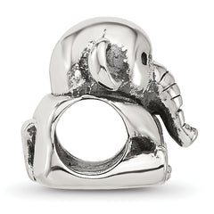 Sterling Silver Reflections Sitting Elephant Bead