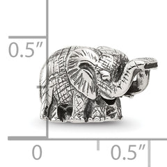 Sterling Silver Reflections Antiqued Elephant Bead