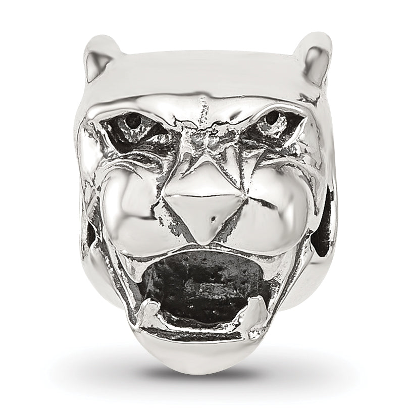 Sterling Silver Reflections Antiqued Chinese Panther Head Bead