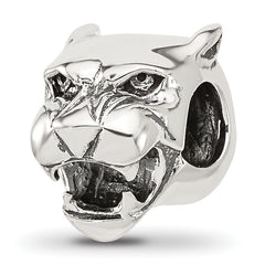 Sterling Silver Reflections Antiqued Chinese Panther Head Bead