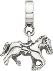 Sterling Silver Reflections Horse Dangle Bead