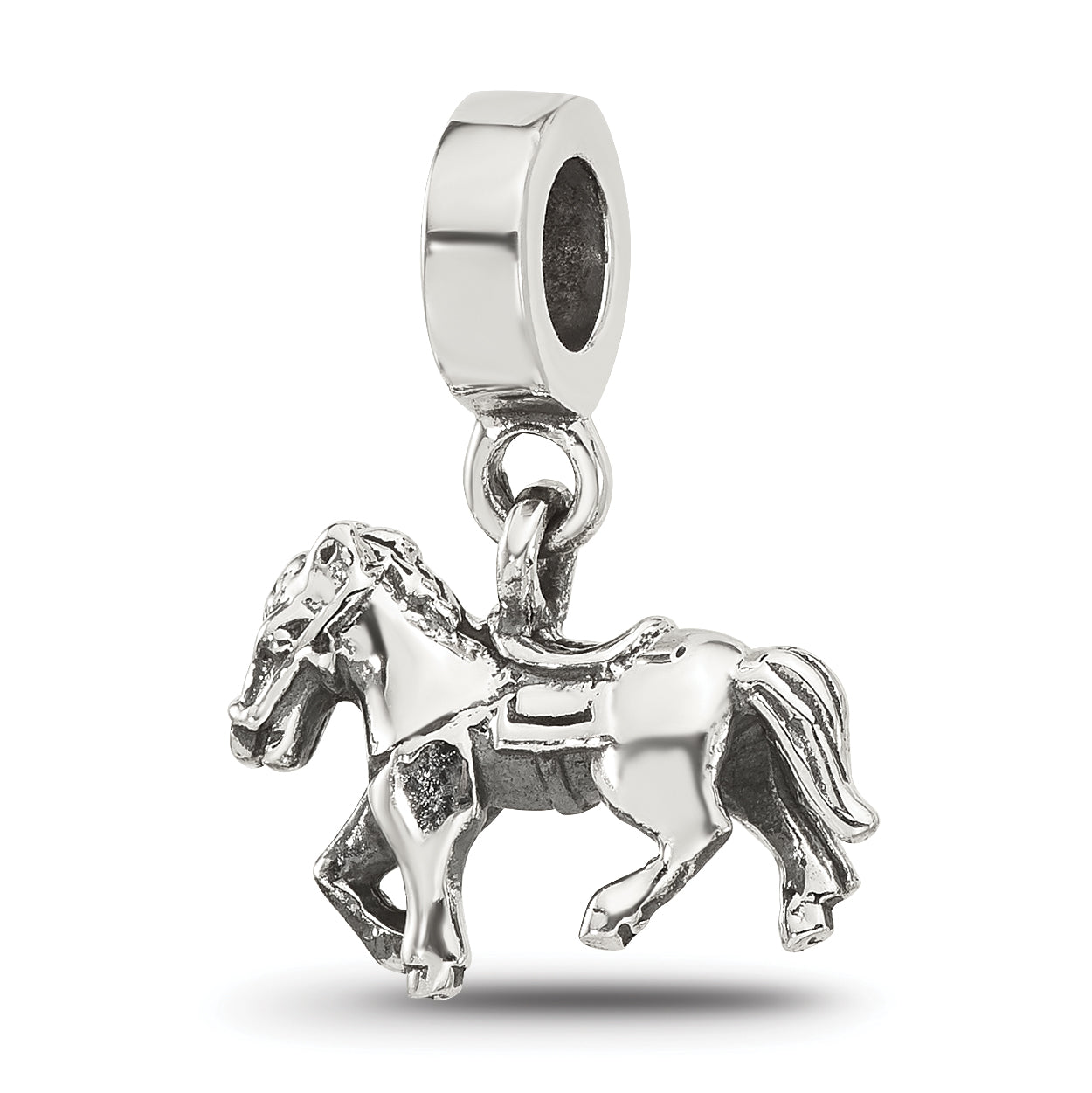 Sterling Silver Reflections Horse Dangle Bead